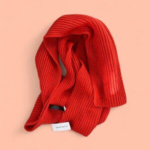 Red Orange Lane Bryant cozy knit scarf